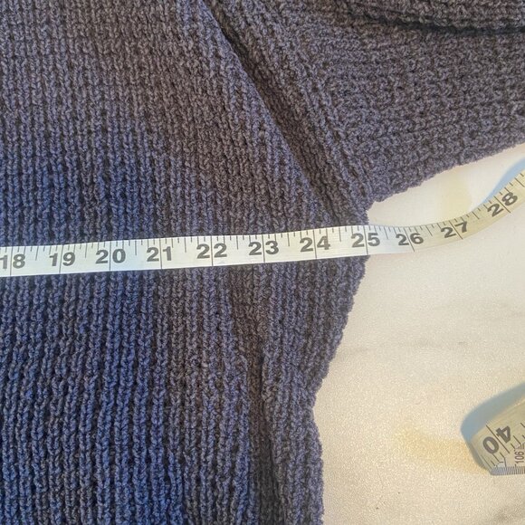 Jason Wu Waffle Knit Gray Oversized Long Sleeve Cardigan With Belt Size‎ M Cozy - Picture 8 of 10